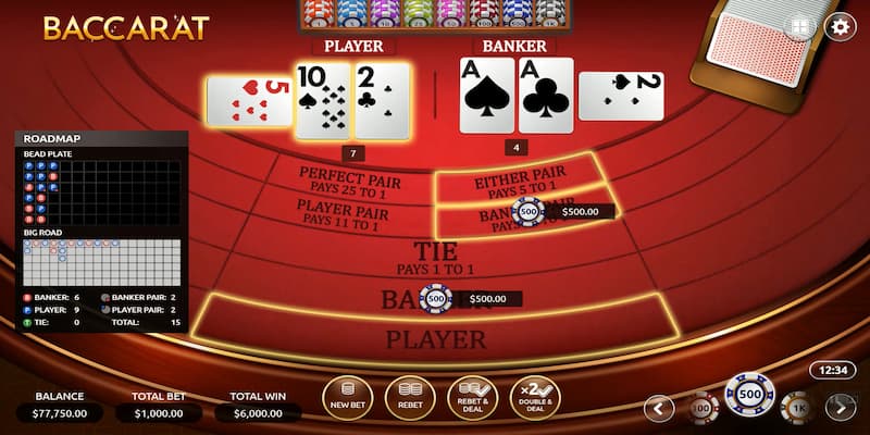 Baccarat Các loại cược phổ biến trong baccarat